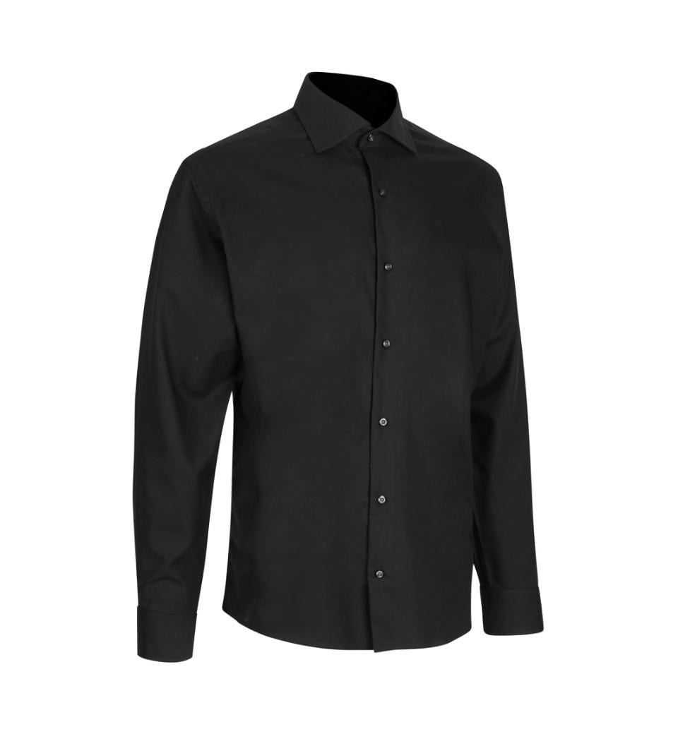 Seven Seas Skjorter ss8-sort_S - Bygholm Menswear